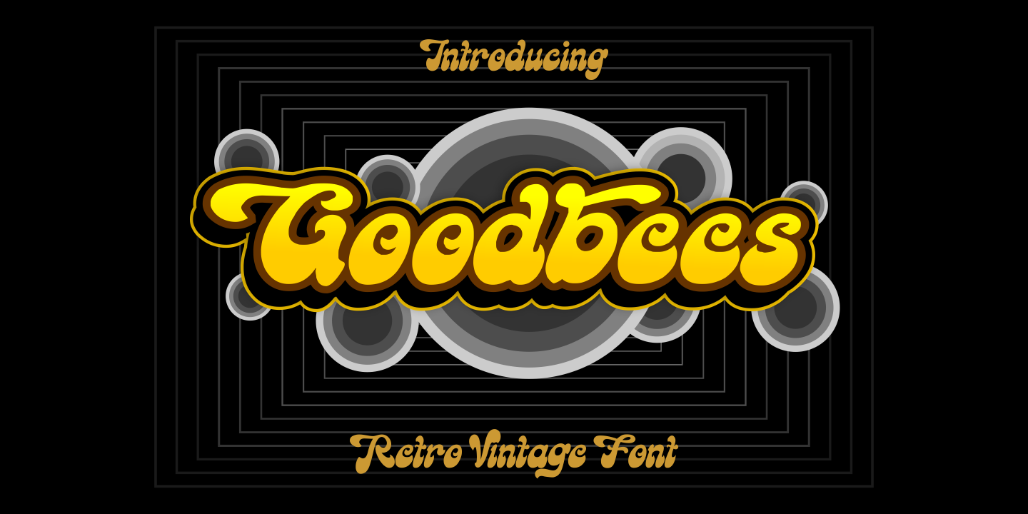 Przykładowa czcionka Goodbees #1